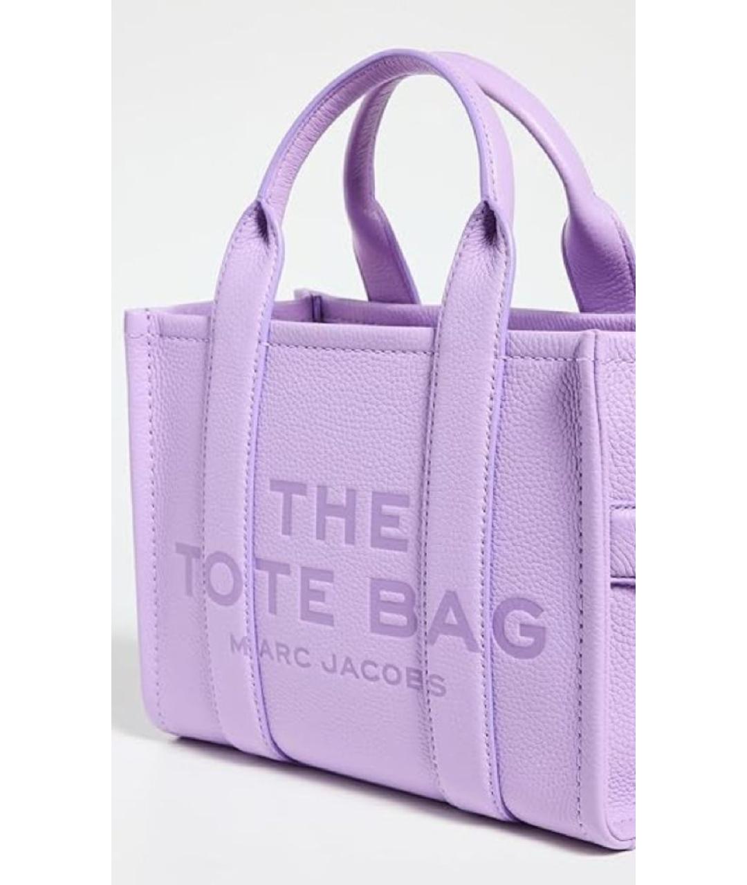 MARC JACOBS Фиолетовая кожаная сумка тоут, фото 2