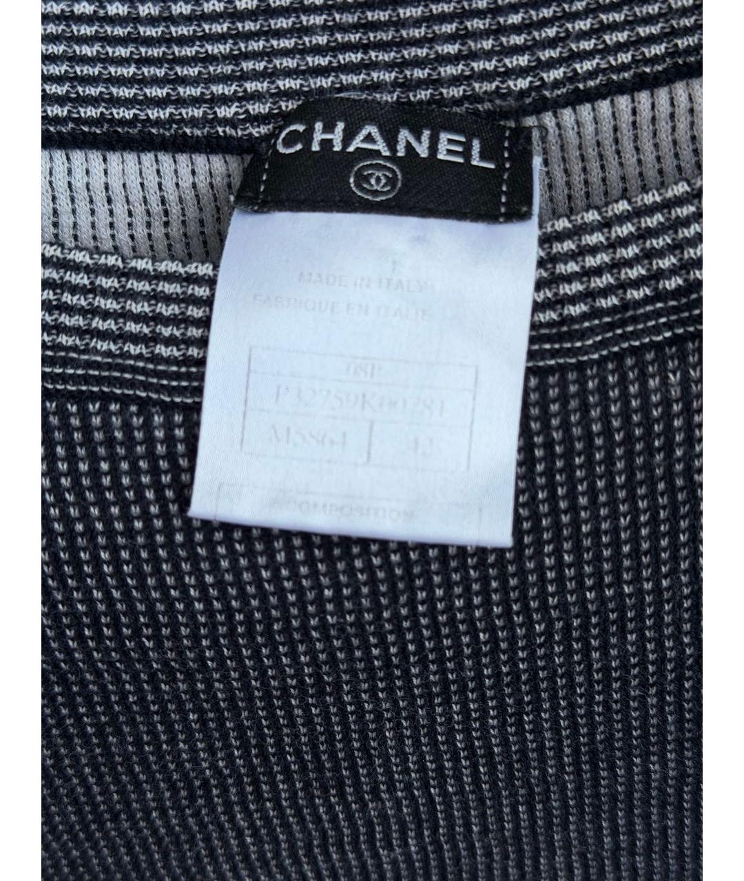 CHANEL Темно-синяя хлопковая футболка, фото 3