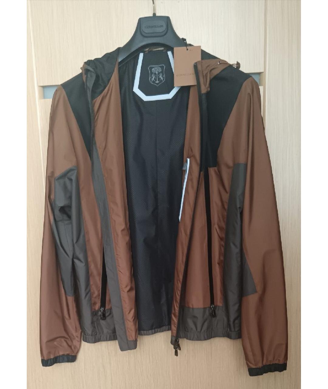 CORNELIANI Горчичная полиэстеровая куртка, фото 3