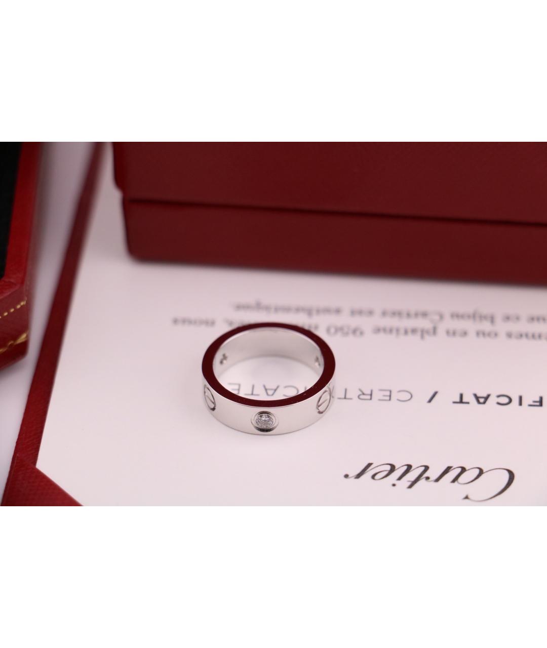CARTIER Серебряное кольцо из белого золота, фото 4