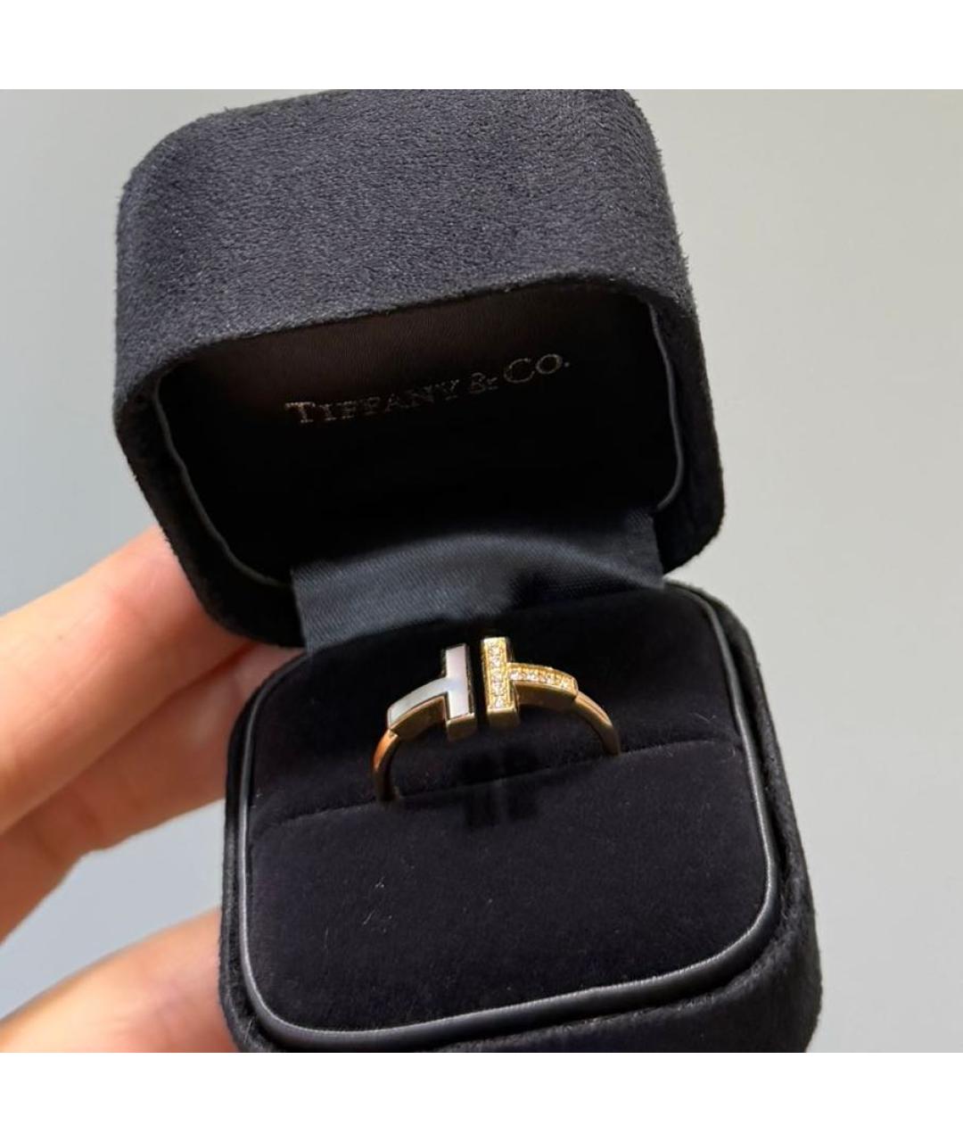 TIFFANY&CO Белое кольцо из желтого золота, фото 5