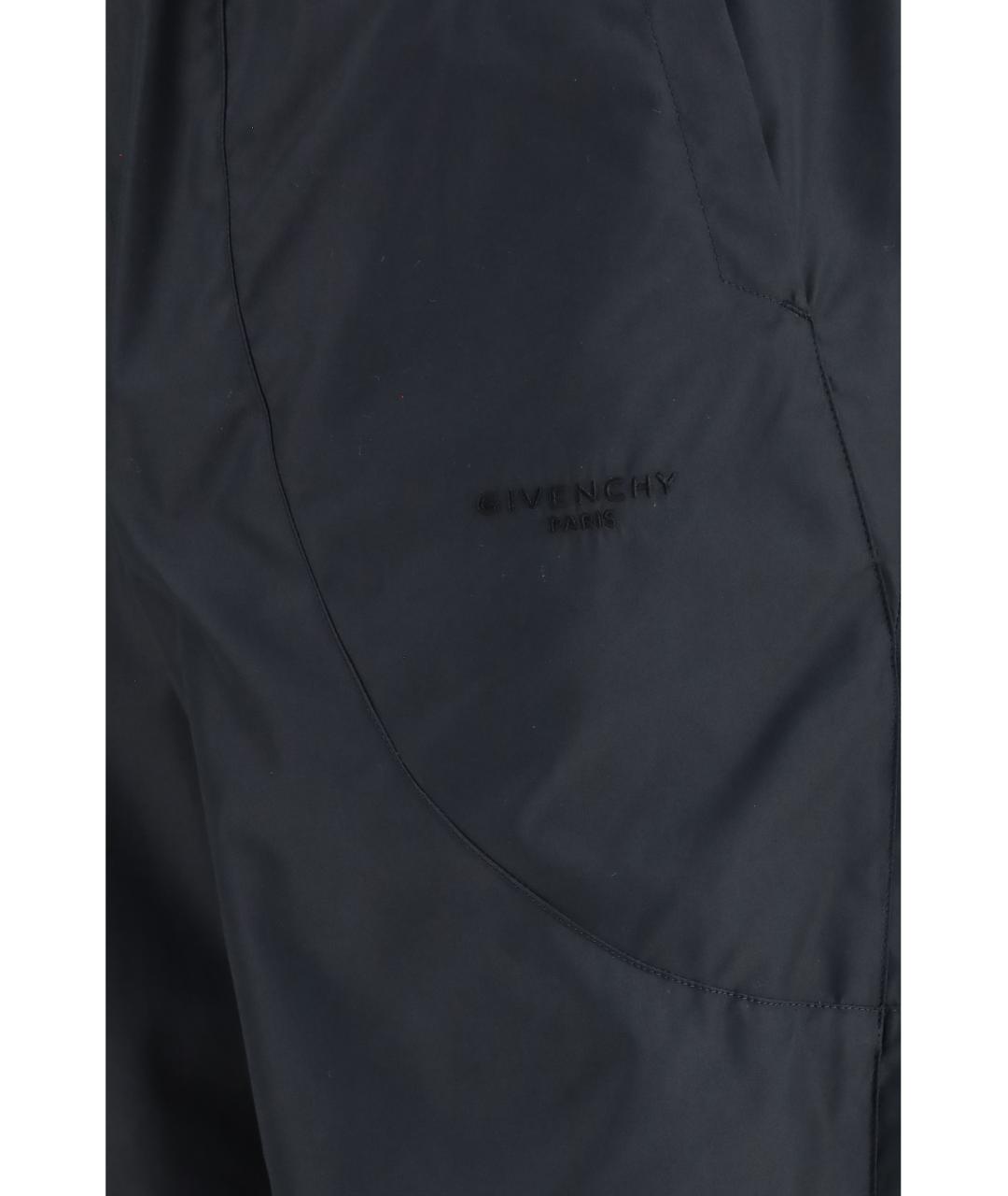 GIVENCHY Черные полиэстеровые повседневные брюки, фото 3