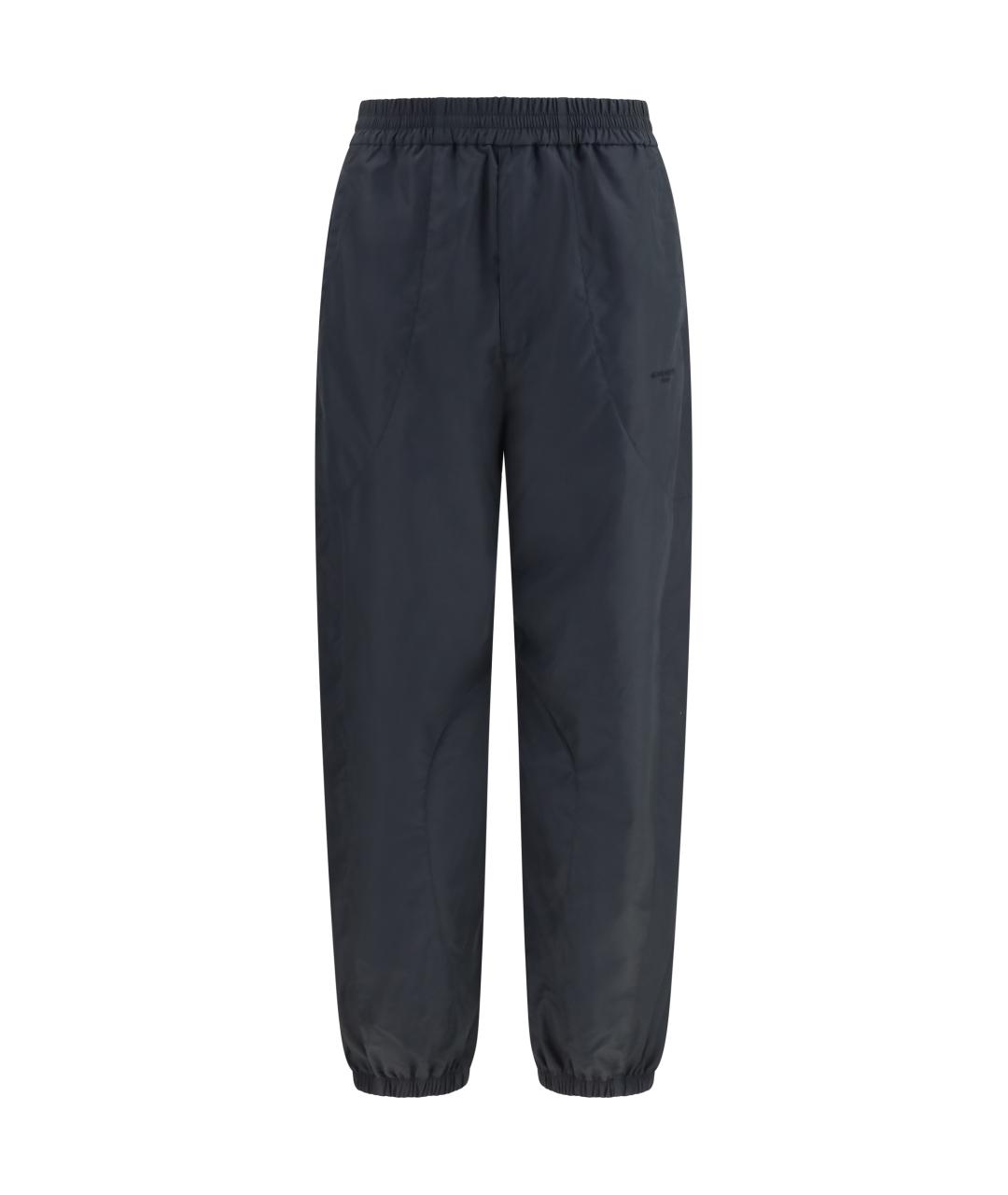 GIVENCHY Черные полиэстеровые повседневные брюки, фото 1