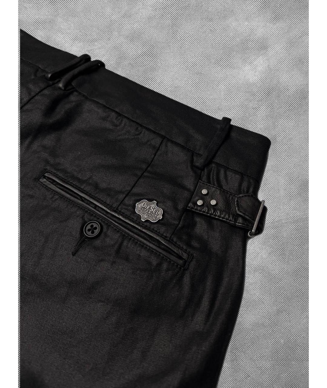 DIESEL BLACK GOLD Черные хлопковые джинсы скинни, фото 3