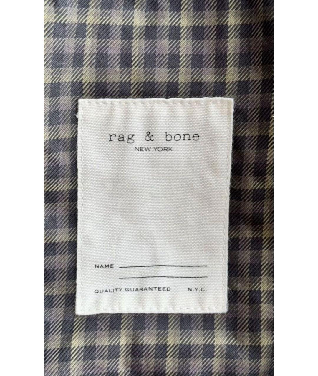 RAG & BONE Зеленая хлопковая куртка, фото 5