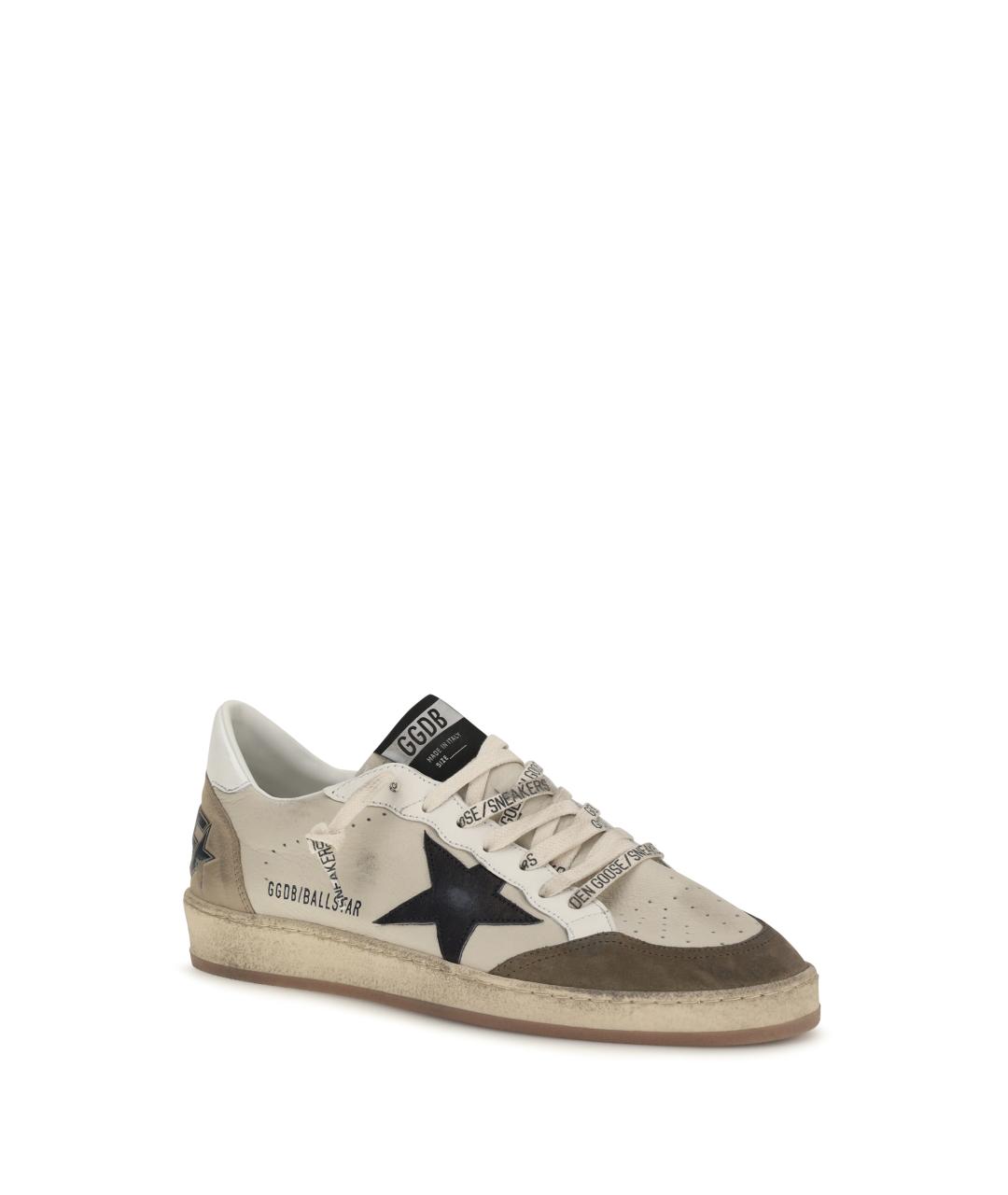 GOLDEN GOOSE DELUXE BRAND Серые замшевые низкие кроссовки / кеды, фото 2