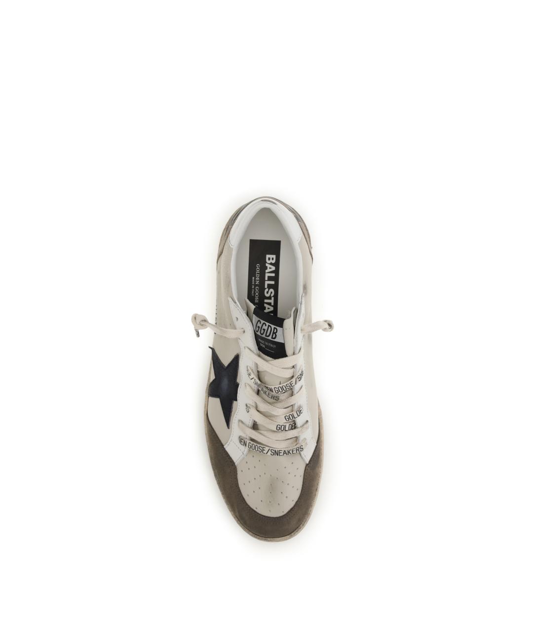 GOLDEN GOOSE DELUXE BRAND Серые замшевые низкие кроссовки / кеды, фото 4
