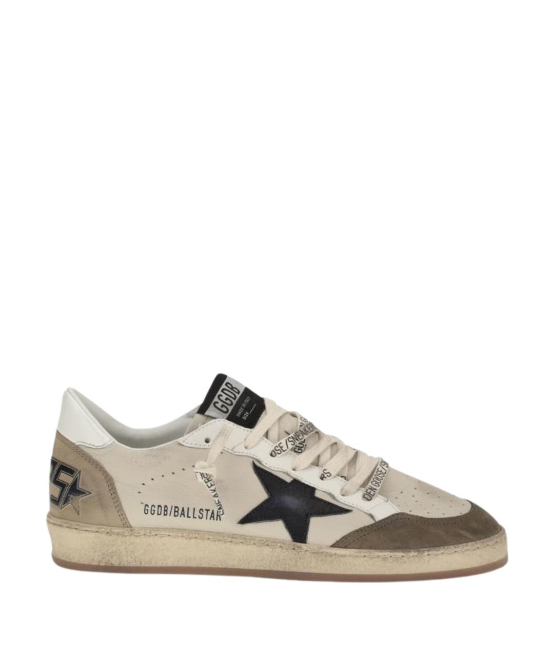 GOLDEN GOOSE DELUXE BRAND Серые замшевые низкие кроссовки / кеды, фото 1