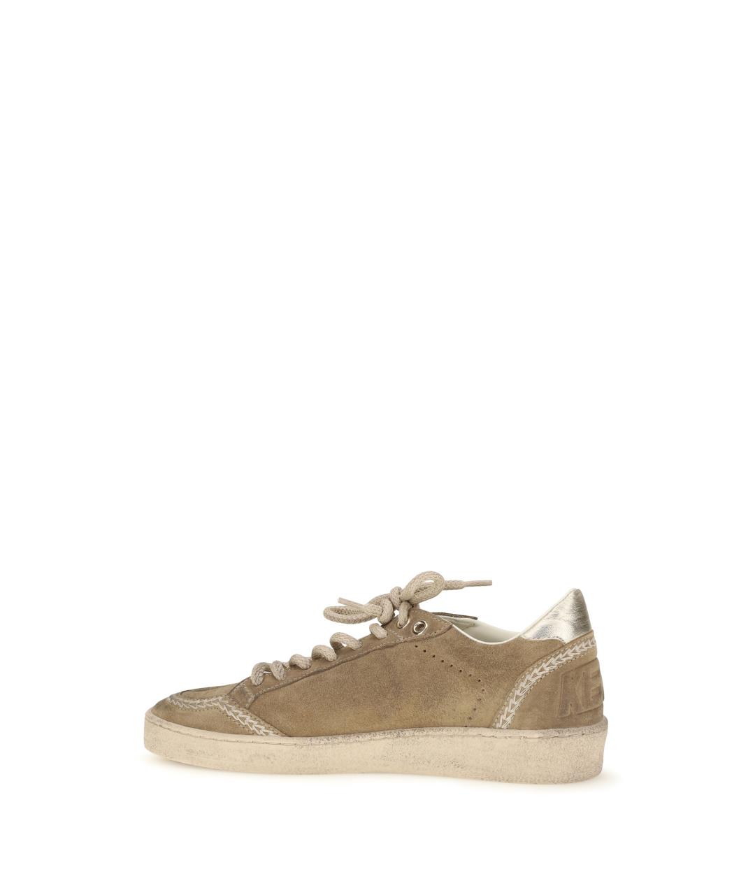 GOLDEN GOOSE DELUXE BRAND Коричневые замшевые кеды, фото 3