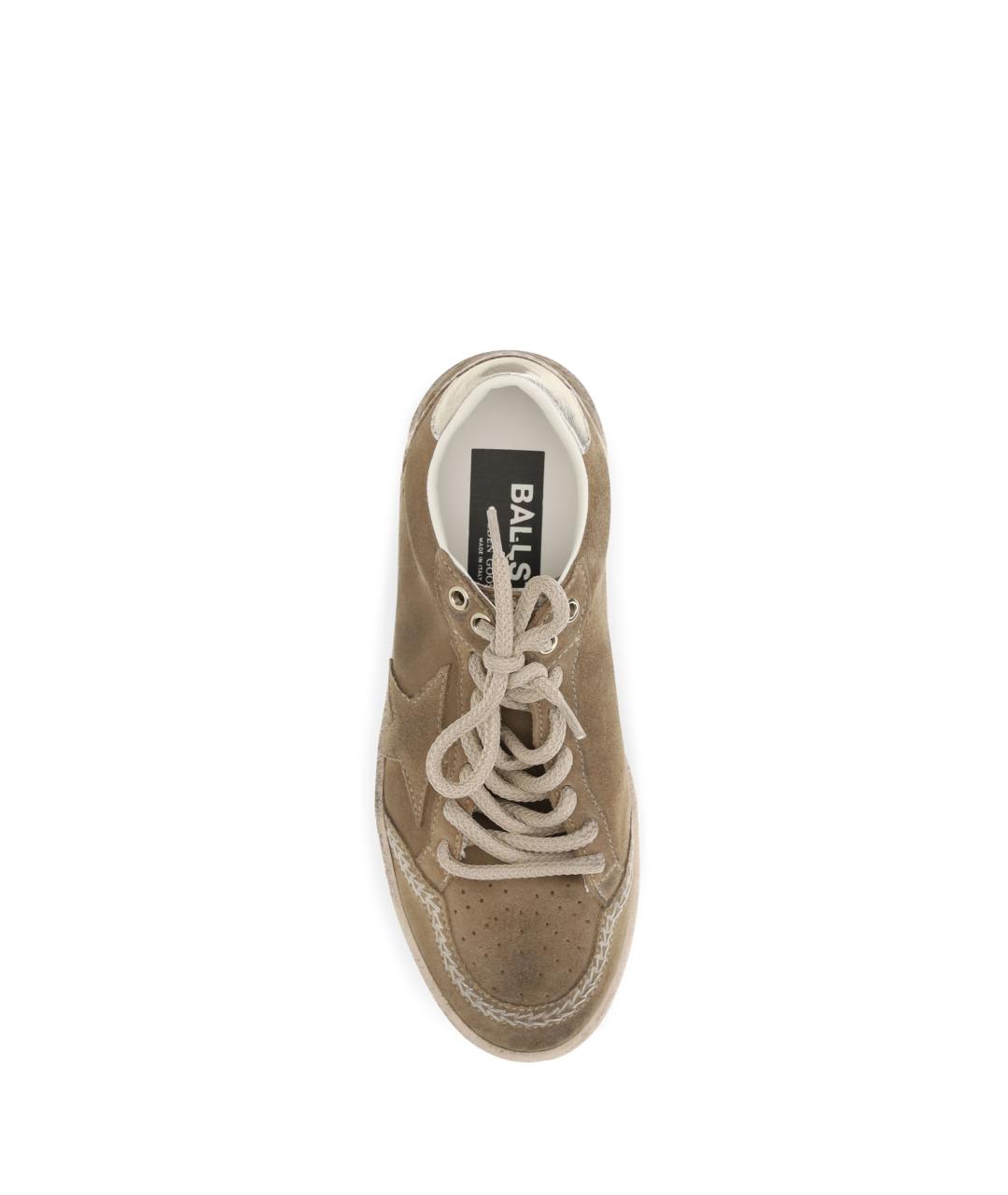 GOLDEN GOOSE DELUXE BRAND Коричневые замшевые кеды, фото 4