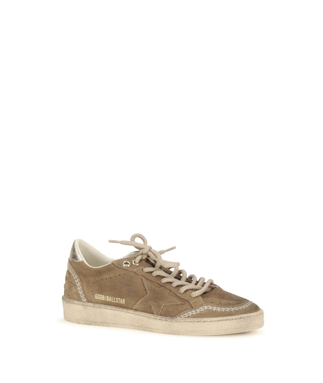 GOLDEN GOOSE DELUXE BRAND Коричневые замшевые кеды, фото 2