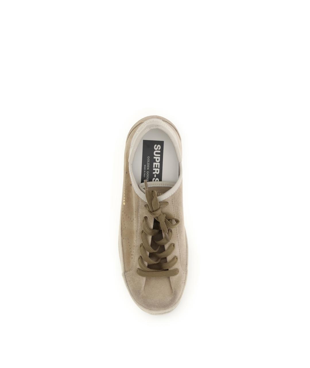 GOLDEN GOOSE DELUXE BRAND Бежевые замшевые кеды, фото 4