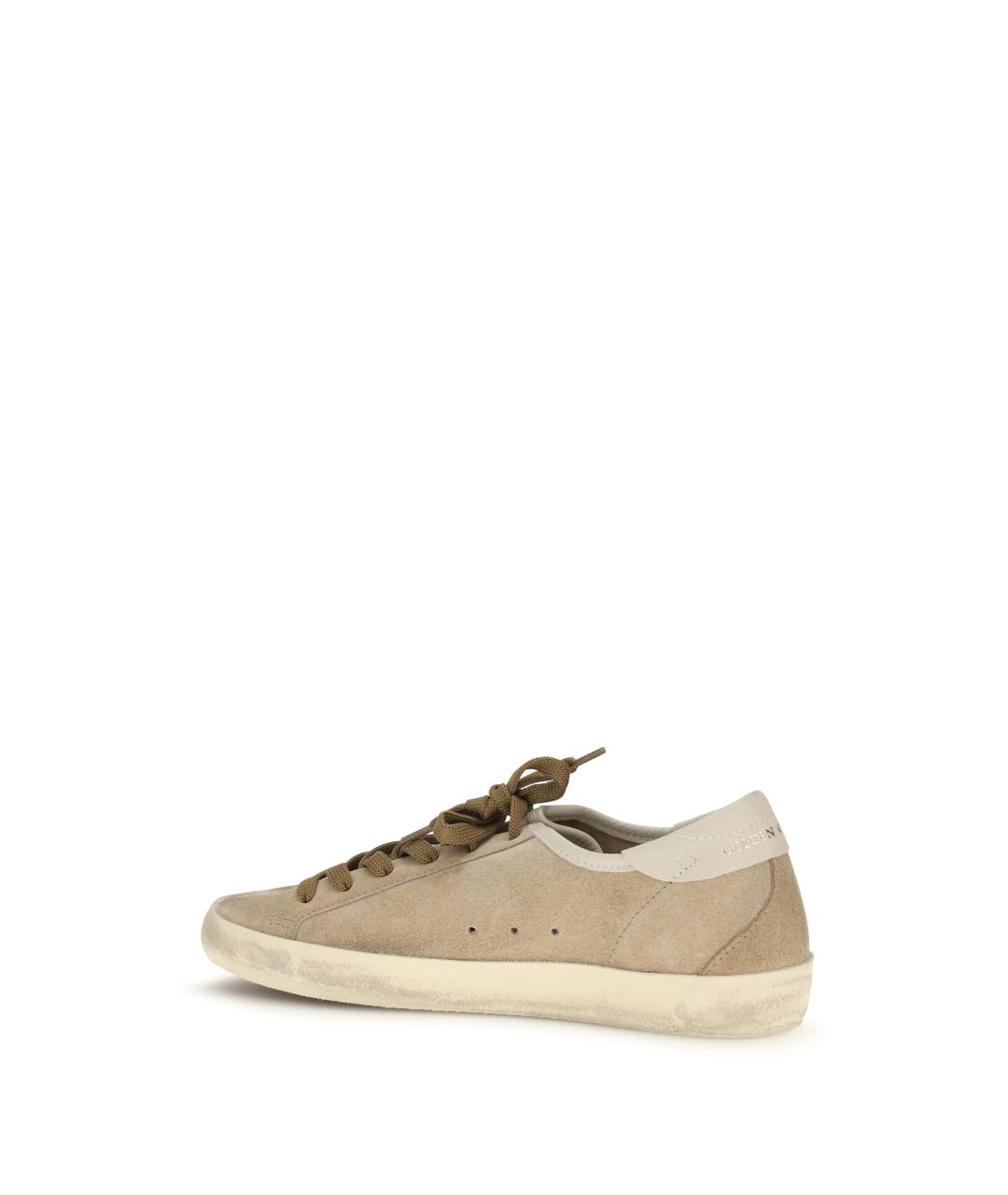 GOLDEN GOOSE DELUXE BRAND Бежевые замшевые кеды, фото 3