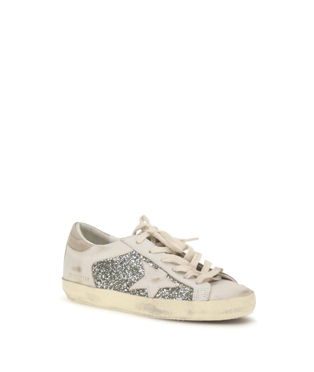 GOLDEN GOOSE DELUXE BRAND Белые кожаные кеды, фото 2