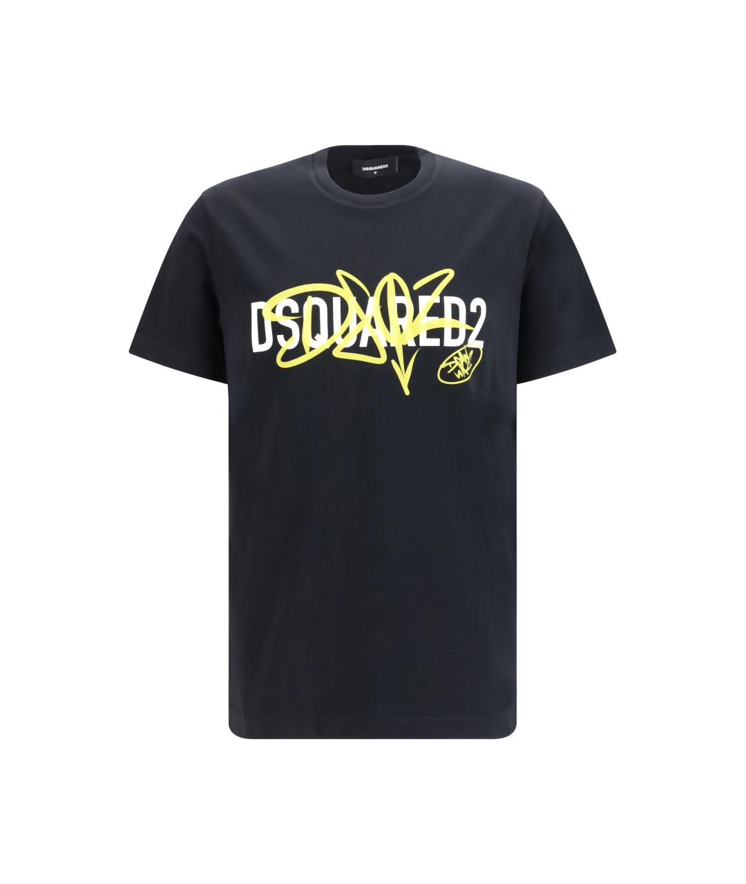 DSQUARED2 Черная хлопковая футболка, фото 1