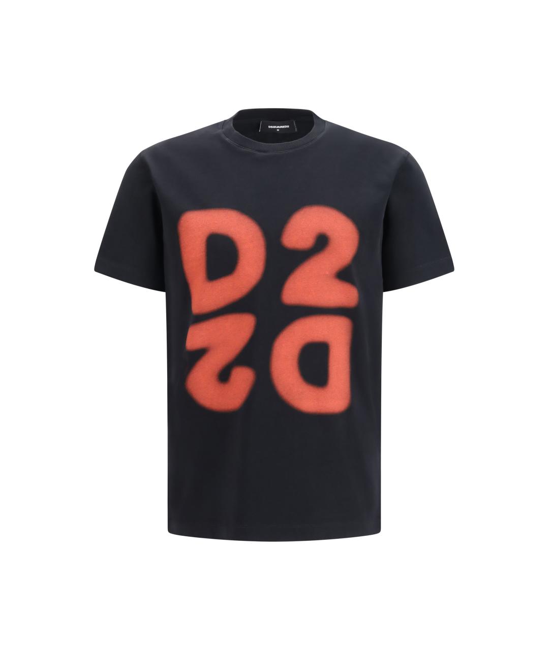 DSQUARED2 Черная хлопковая футболка, фото 1