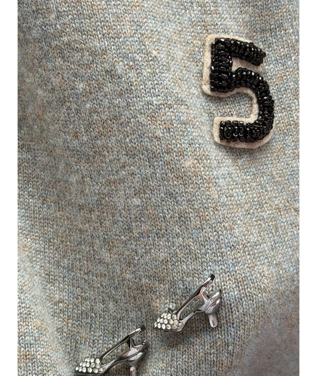 CHANEL Серый кашемировый кардиган, фото 8