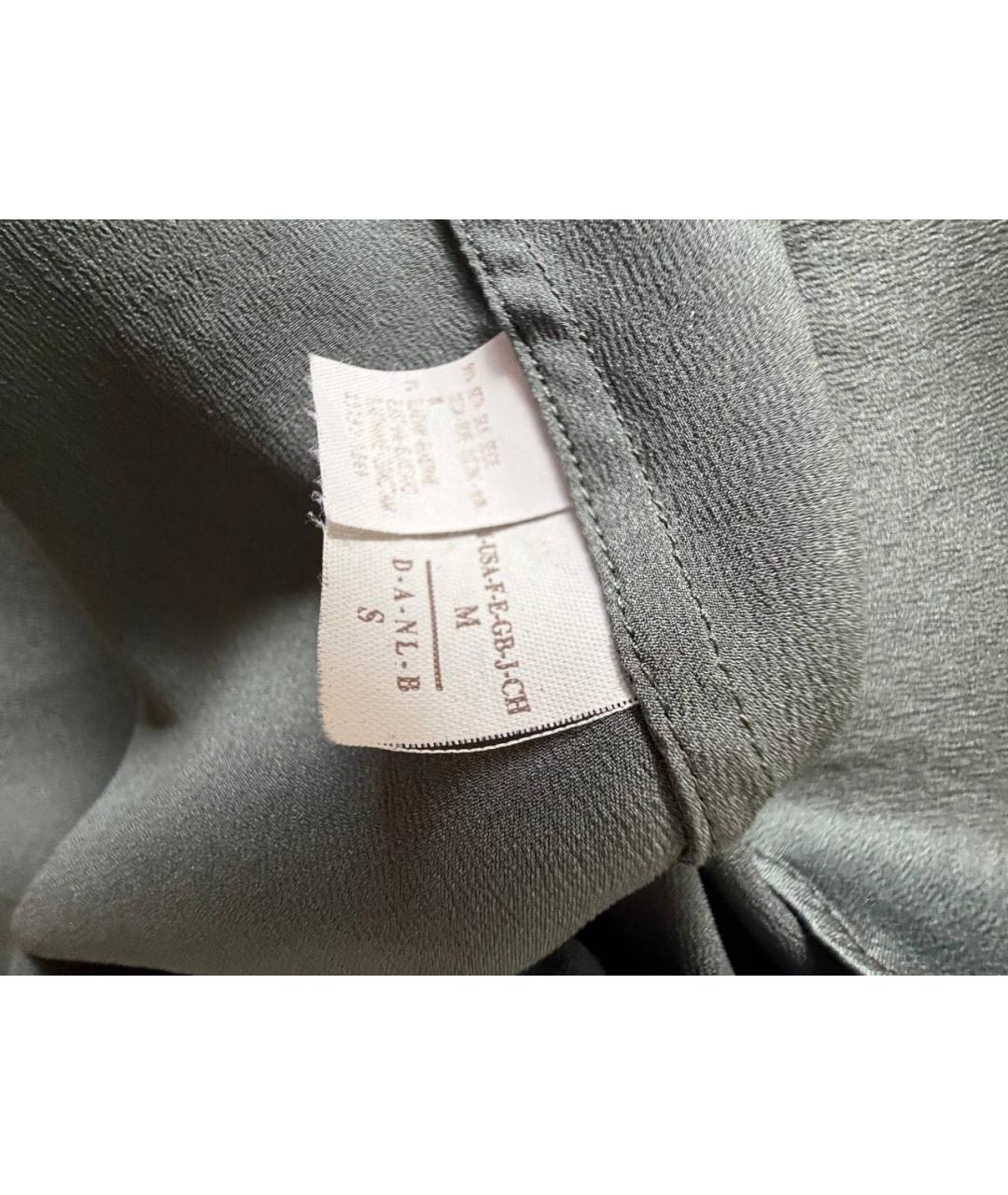 BRUNELLO CUCINELLI Антрацитовая шелковая майка, фото 3