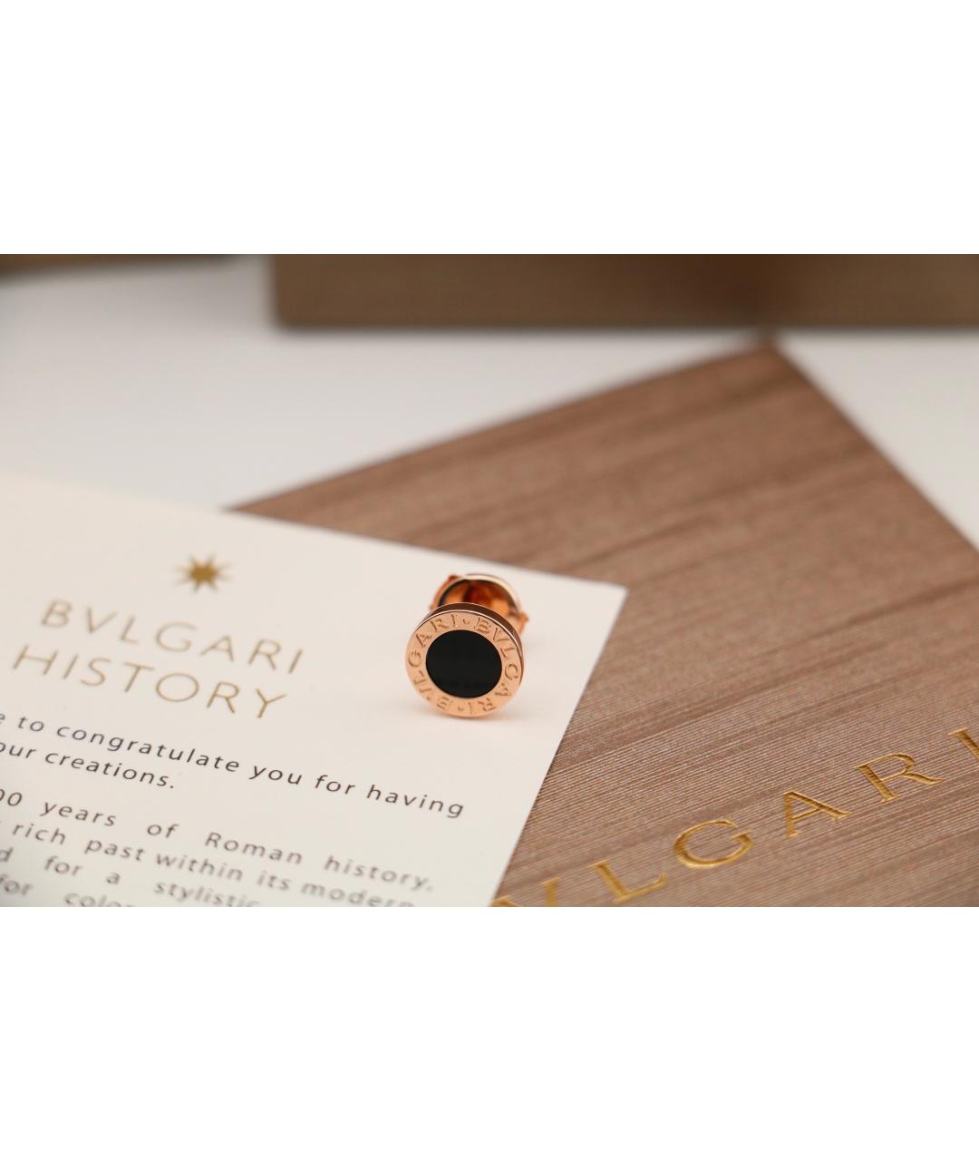 BVLGARI Золотые серьги из розового золота, фото 3