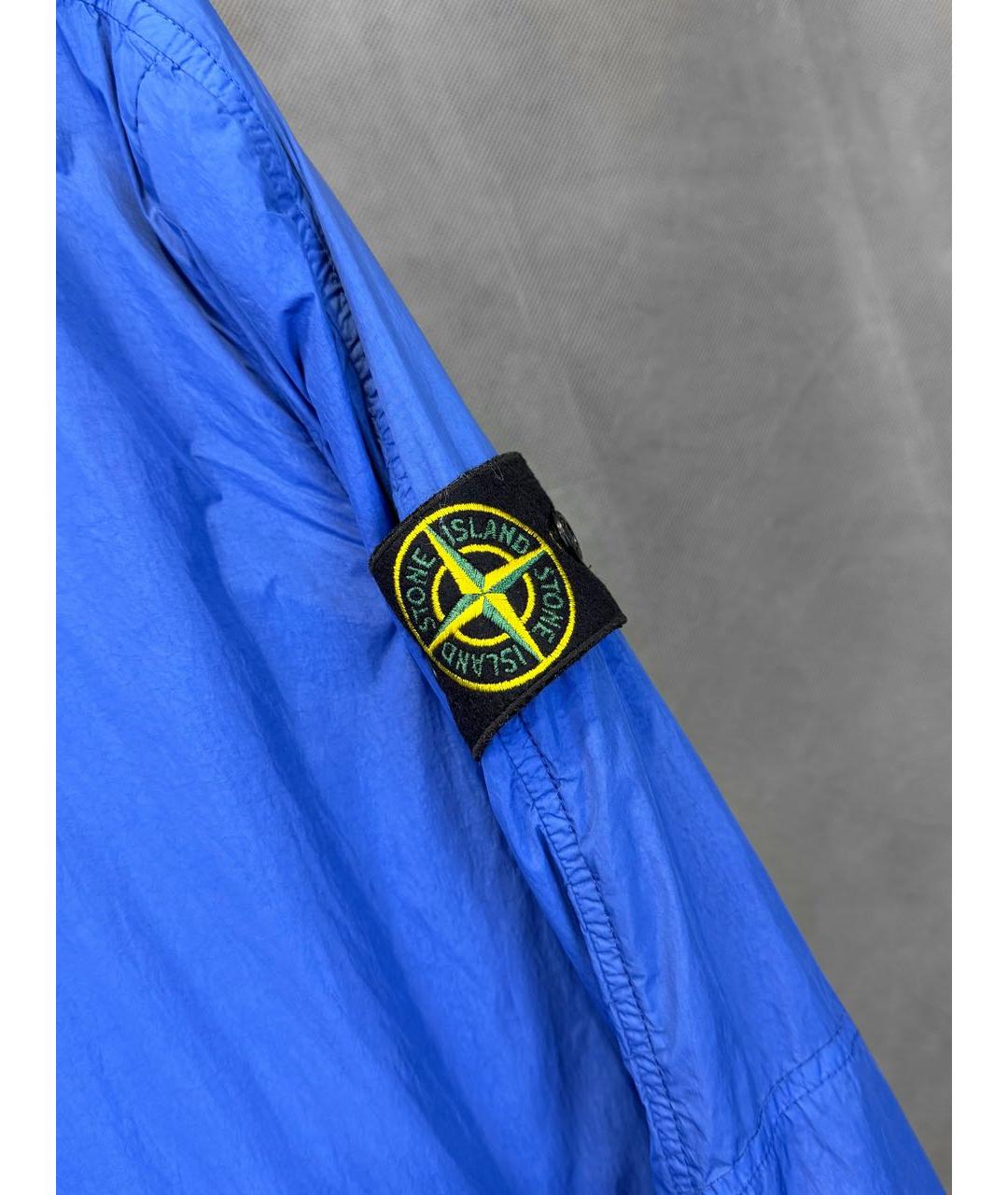 STONE ISLAND Синяя полиамидовая куртка, фото 4