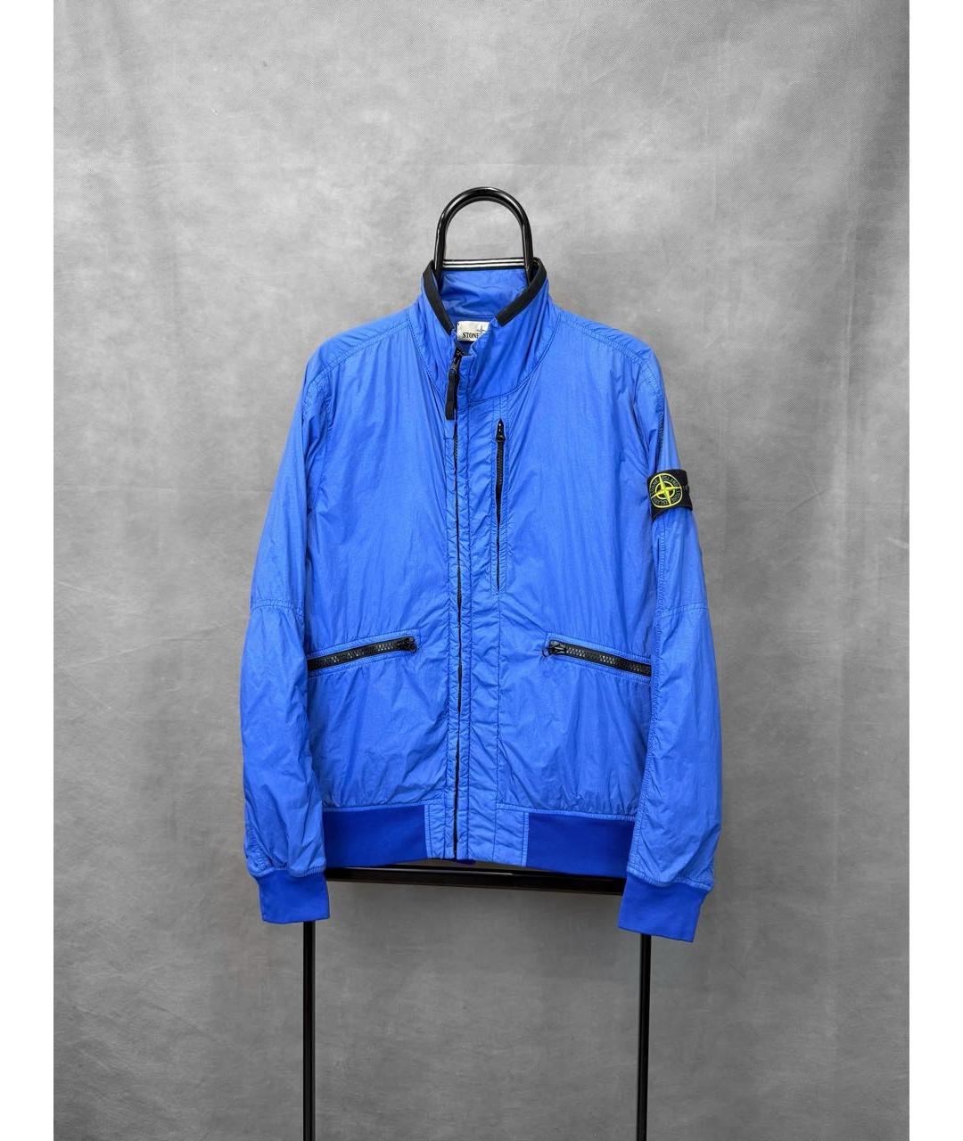 STONE ISLAND Синяя полиамидовая куртка, фото 9