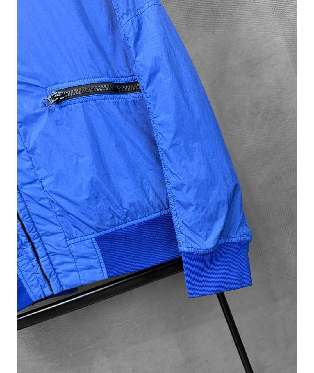 STONE ISLAND Синяя полиамидовая куртка, фото 5