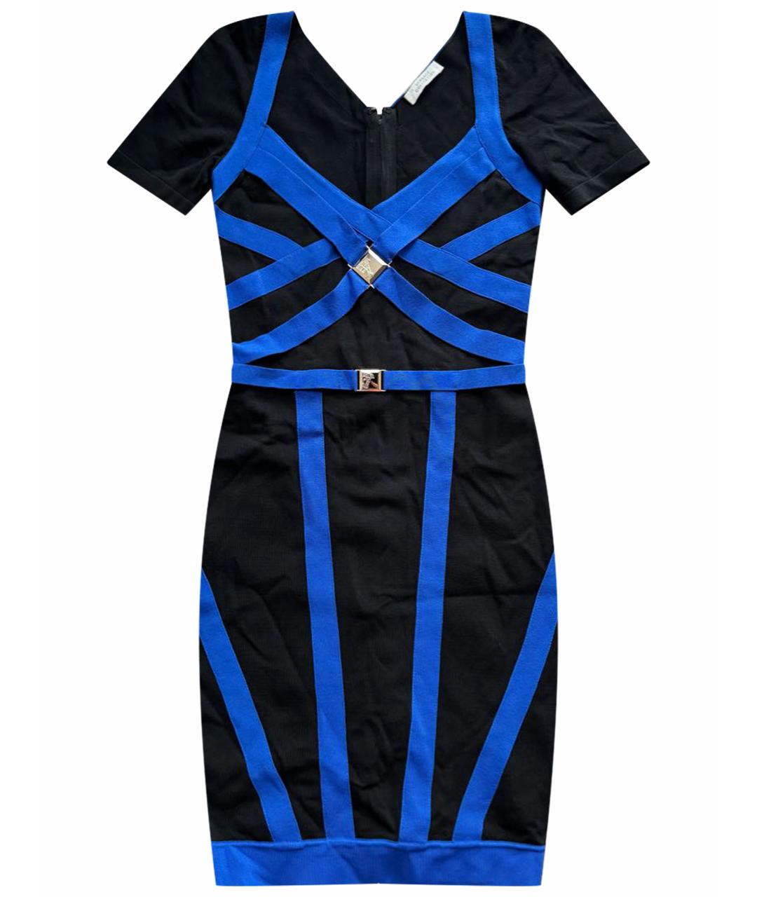 VERSACE COLLECTION Черное полиэстеровое коктейльное платье, фото 1