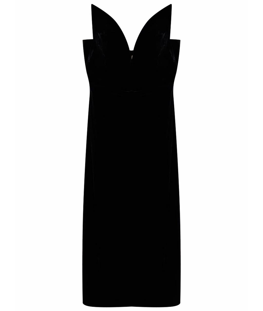 ROLAND MOURET Черное вискозное вечернее платье, фото 1