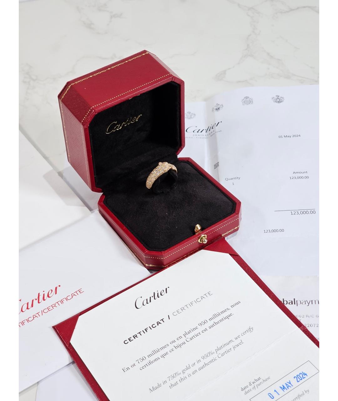 CARTIER Золотое кольцо из желтого золота, фото 2