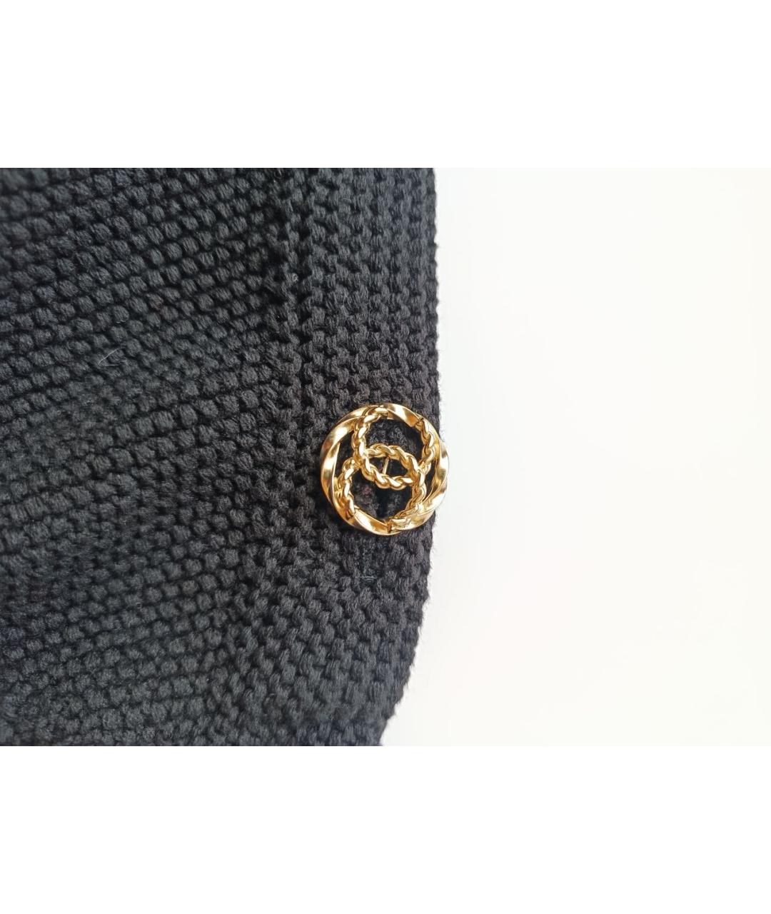 CHANEL Черный хлопковый джемпер / свитер, фото 6
