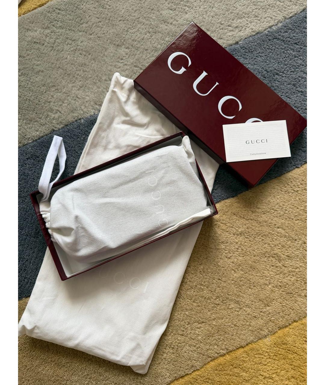 GUCCI Черный кожаный кошелек, фото 6