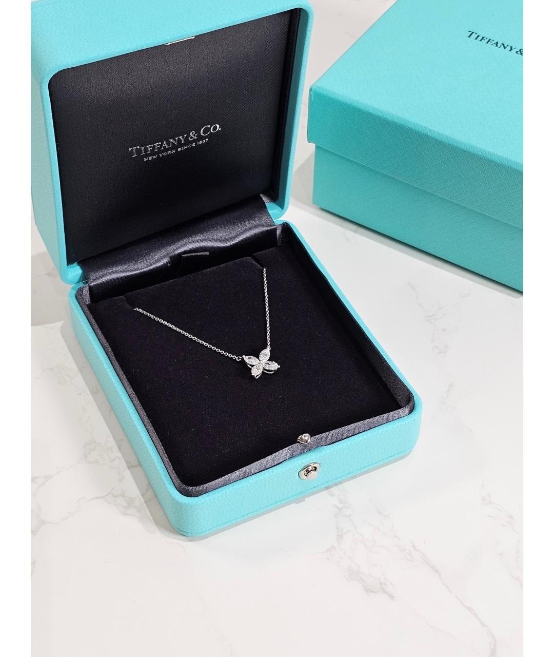 TIFFANY&CO Серебряное платиновое колье, фото 2