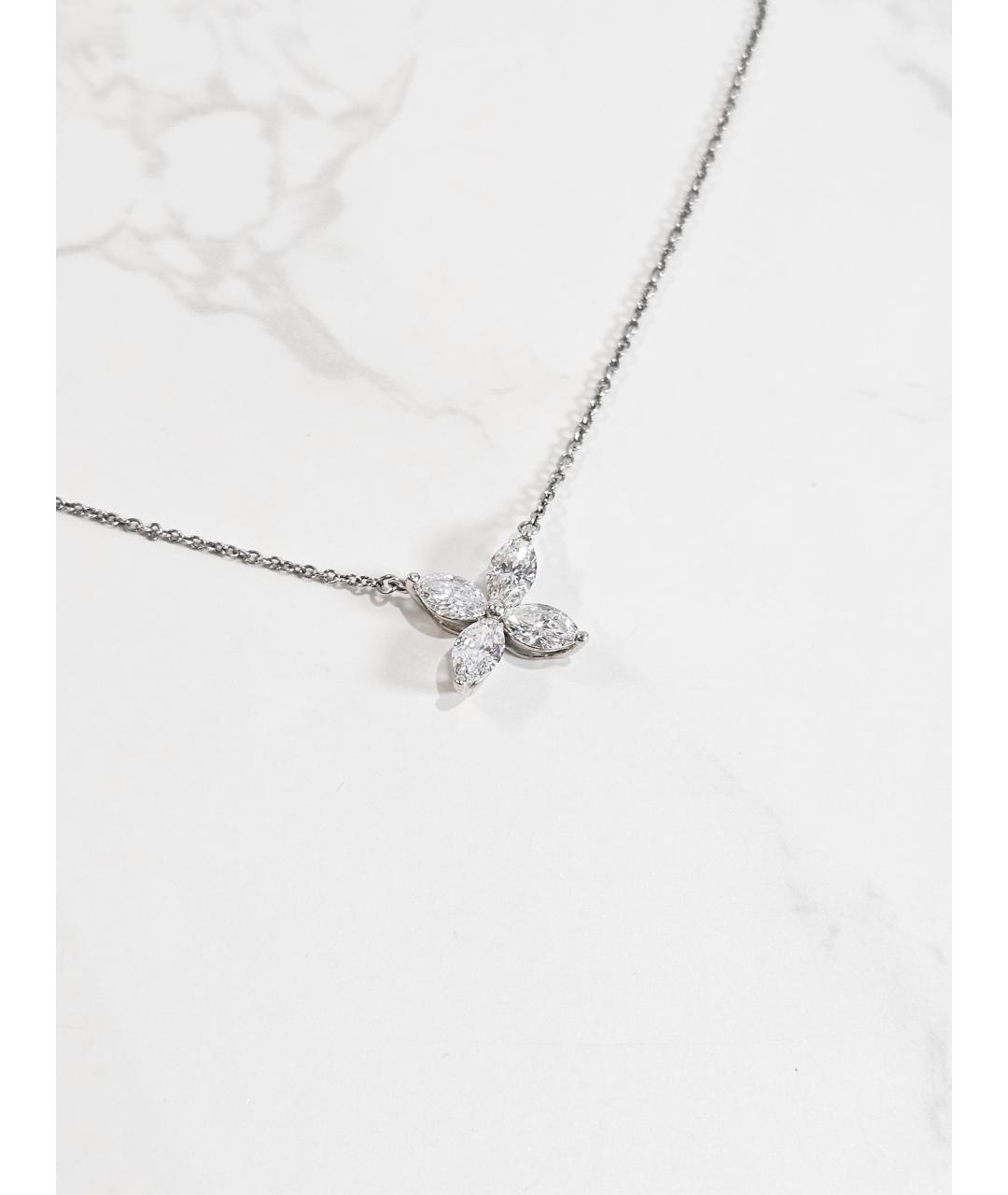 TIFFANY&CO Серебряное платиновое колье, фото 3