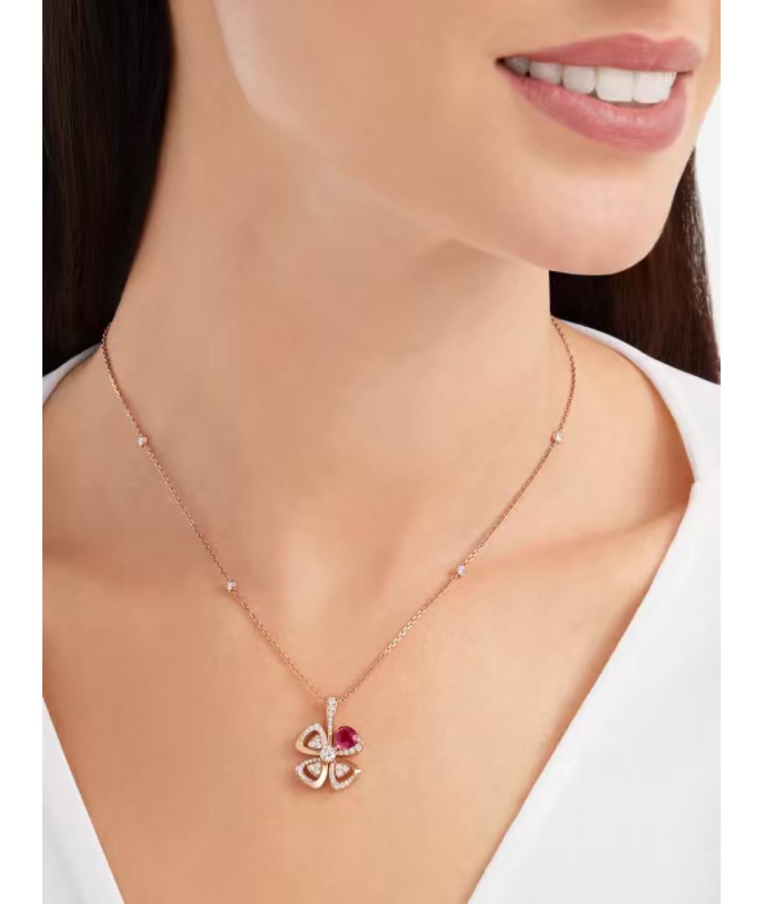 BVLGARI Золотая подвеска из розового золота, фото 4