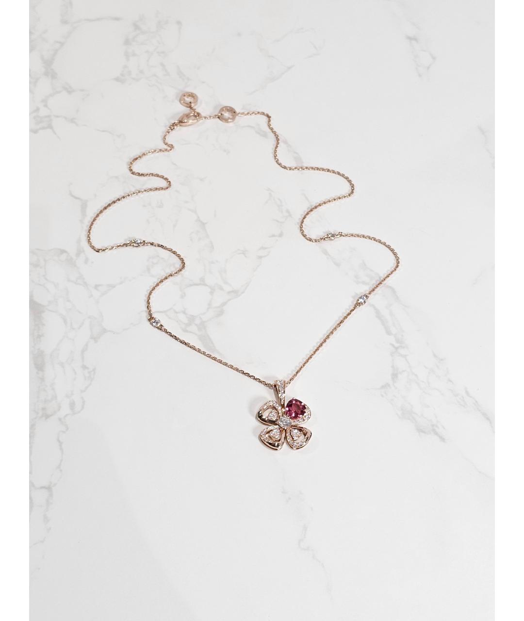 BVLGARI Золотая подвеска из розового золота, фото 6
