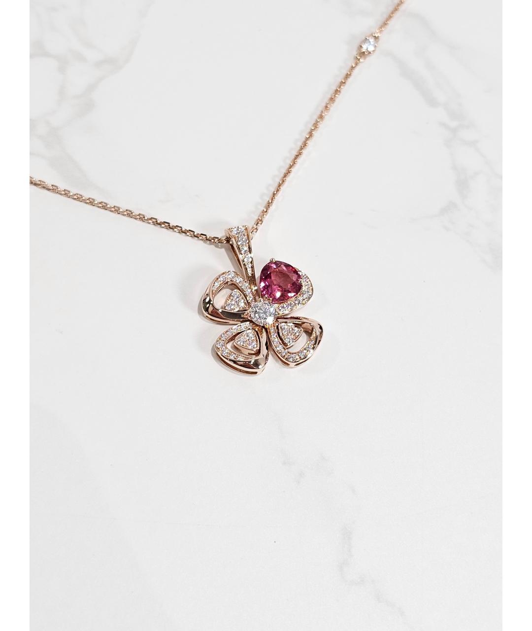BVLGARI Золотая подвеска из розового золота, фото 3