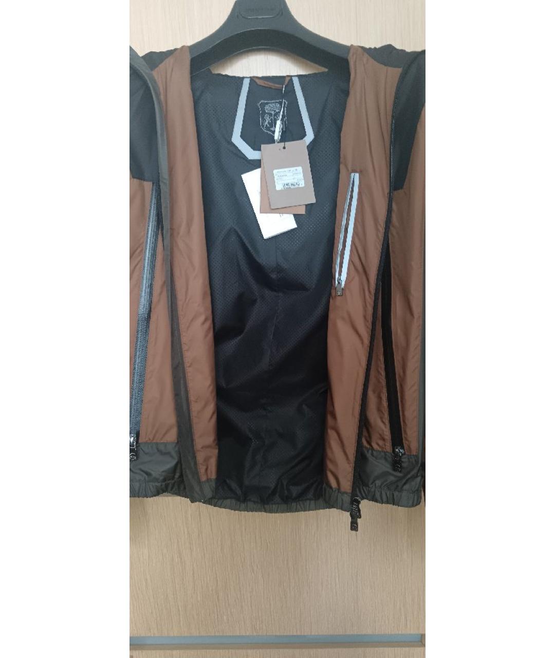 CORNELIANI Горчичная полиэстеровая куртка, фото 3
