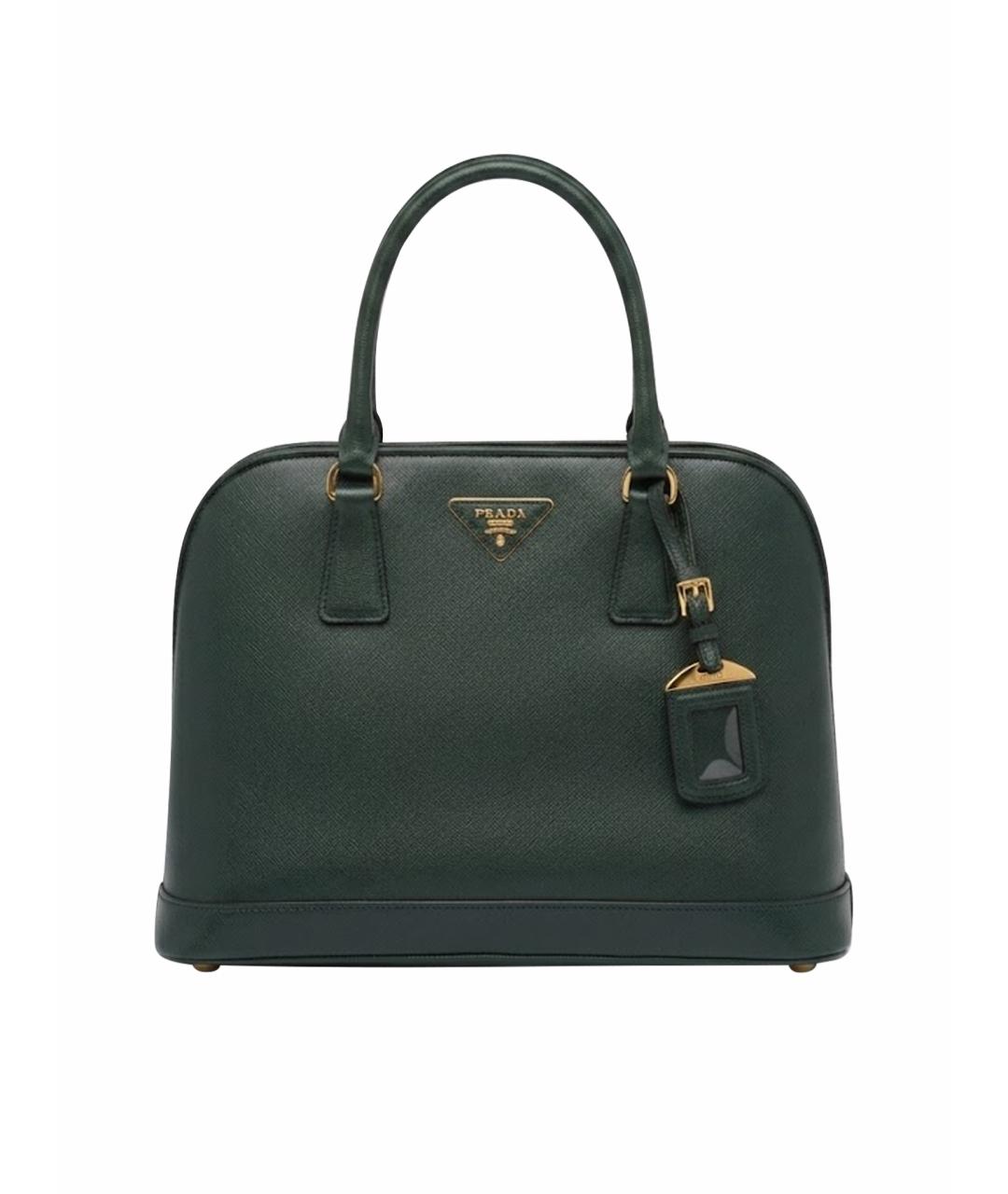 PRADA Зеленая кожаная сумка тоут, фото 1