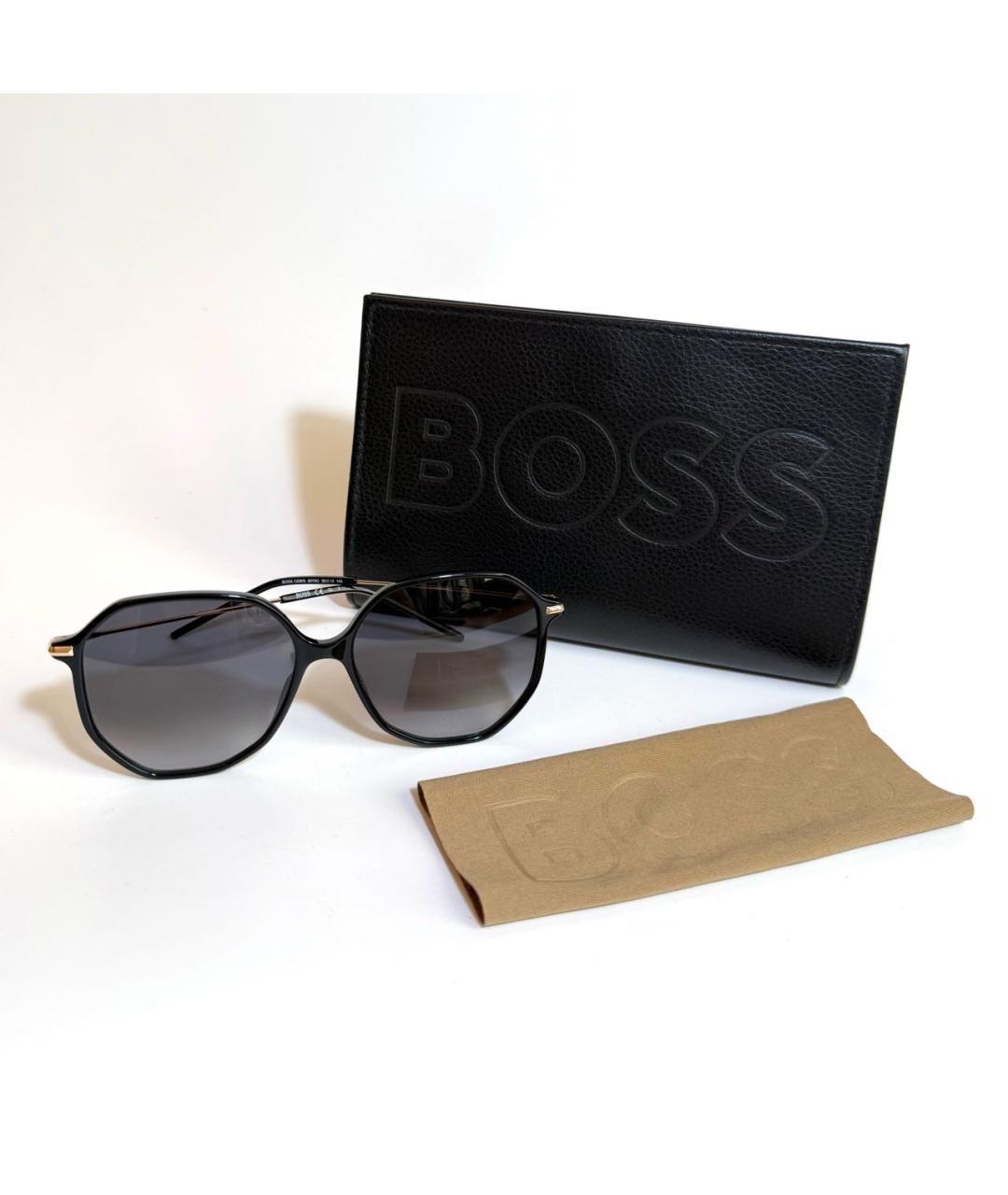 HUGO BOSS Черные пластиковые солнцезащитные очки, фото 5