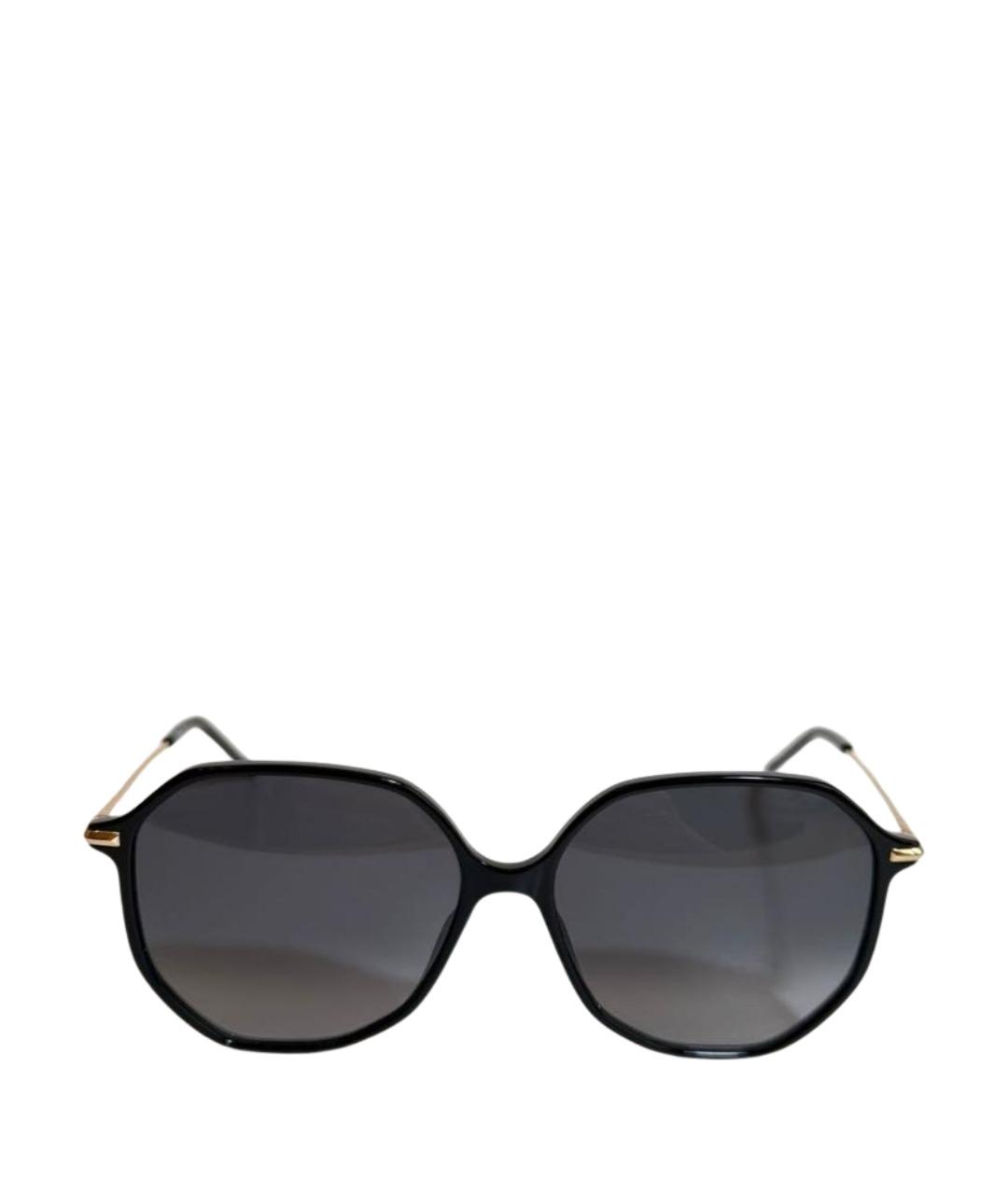 HUGO BOSS Черные пластиковые солнцезащитные очки, фото 1