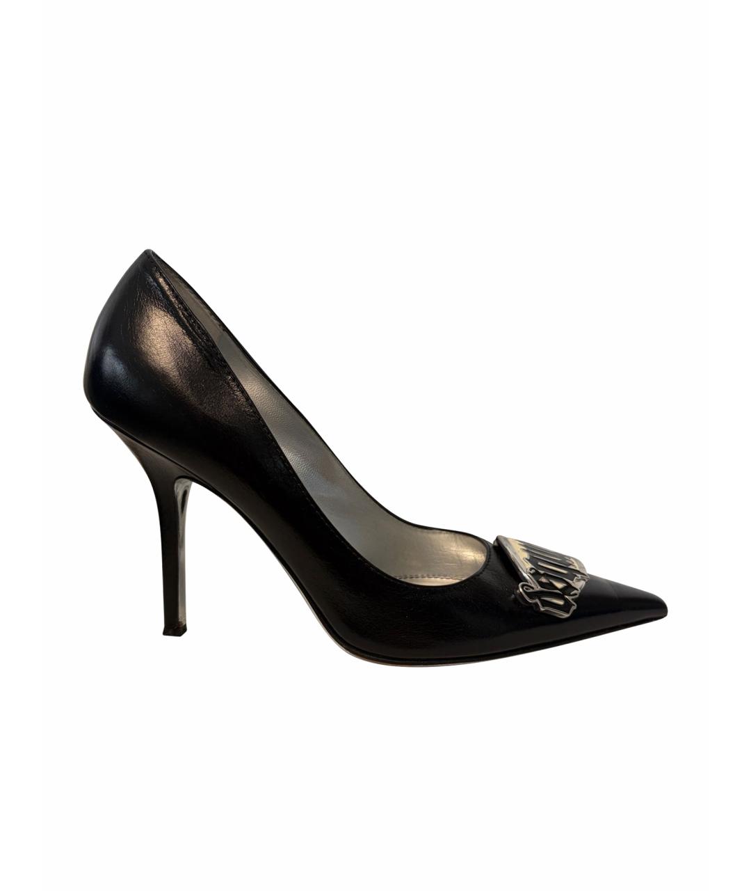DSQUARED2 Черные кожаные туфли, фото 1