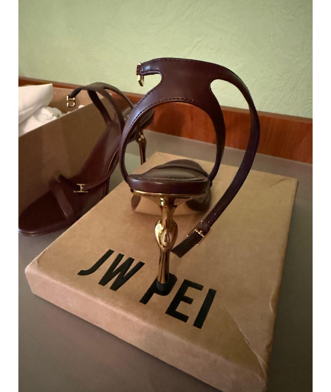 JW PEI Бордовые босоножки, фото 8