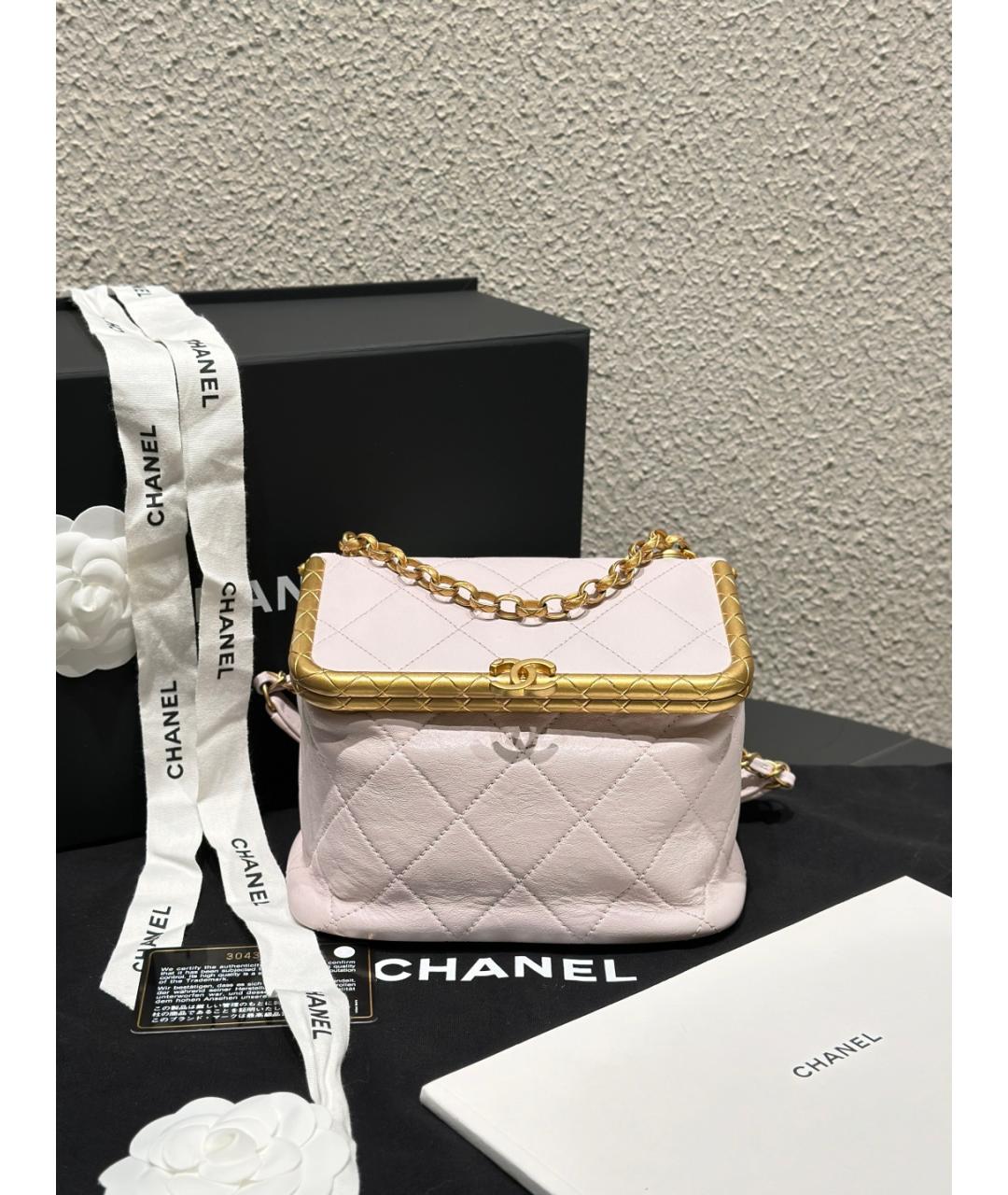 CHANEL Фиолетовая кожаная сумка тоут, фото 10