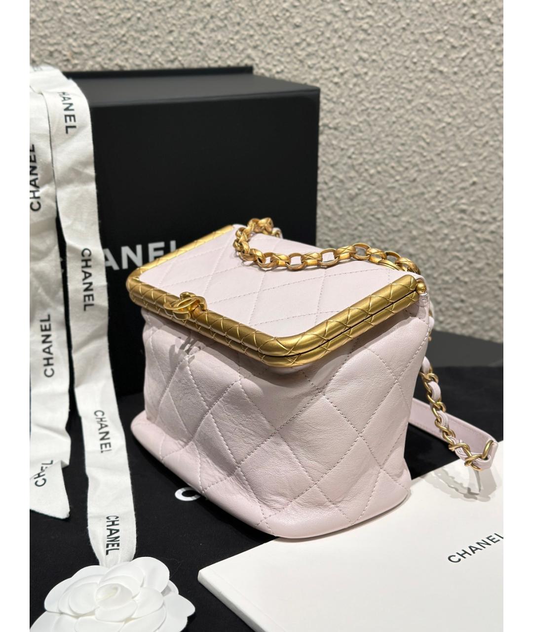 CHANEL Фиолетовая кожаная сумка тоут, фото 3