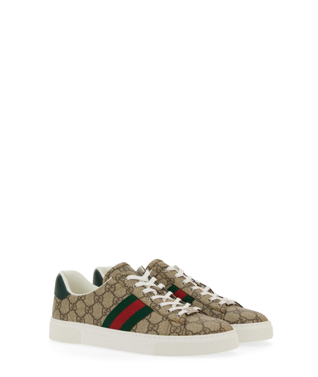 GUCCI Мульти текстильные кеды, фото 2