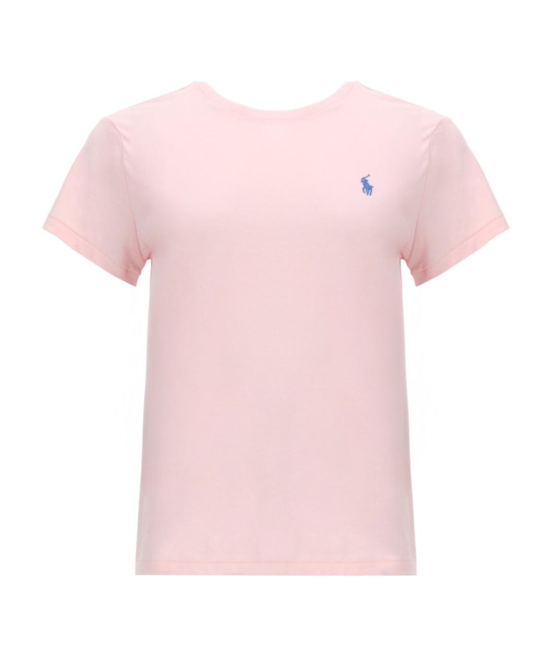POLO RALPH LAUREN Розовая хлопковая футболка, фото 2
