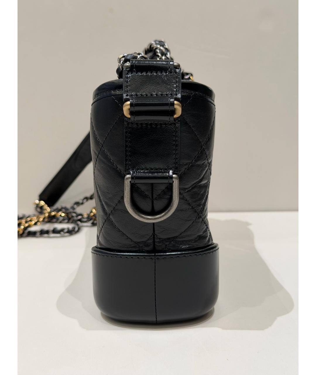 CHANEL Черная кожаная сумка через плечо, фото 4