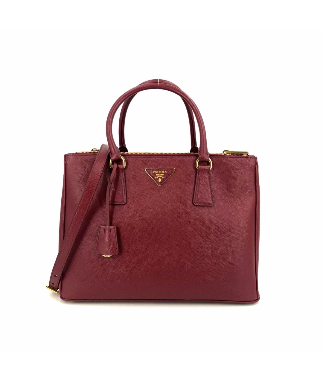 PRADA Красная кожаная сумка тоут, фото 2