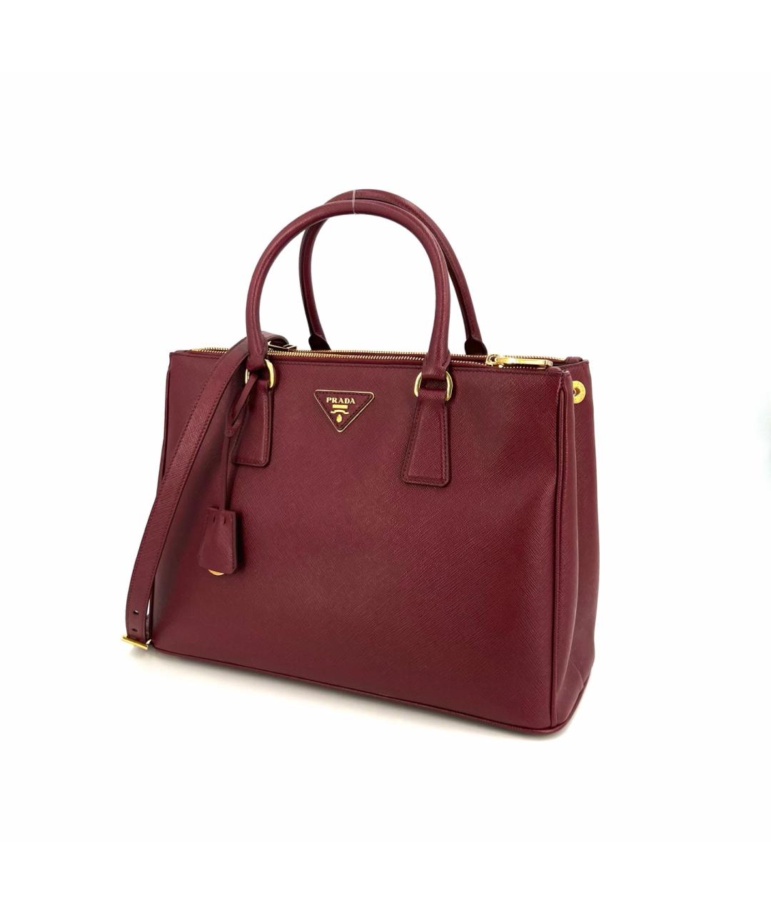 PRADA Красная кожаная сумка тоут, фото 3