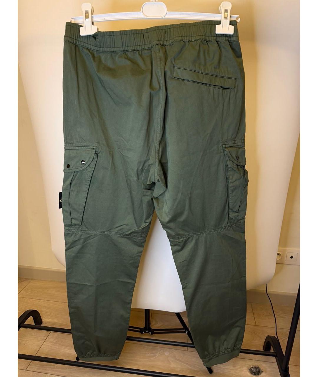 STONE ISLAND Зеленые классические брюки, фото 2